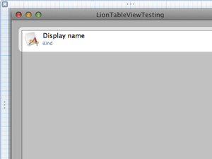 Xcode finished table cell view thumb