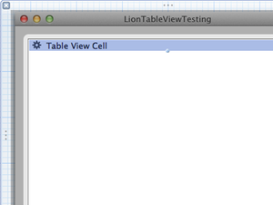Xcode table view with default image text cell thumb